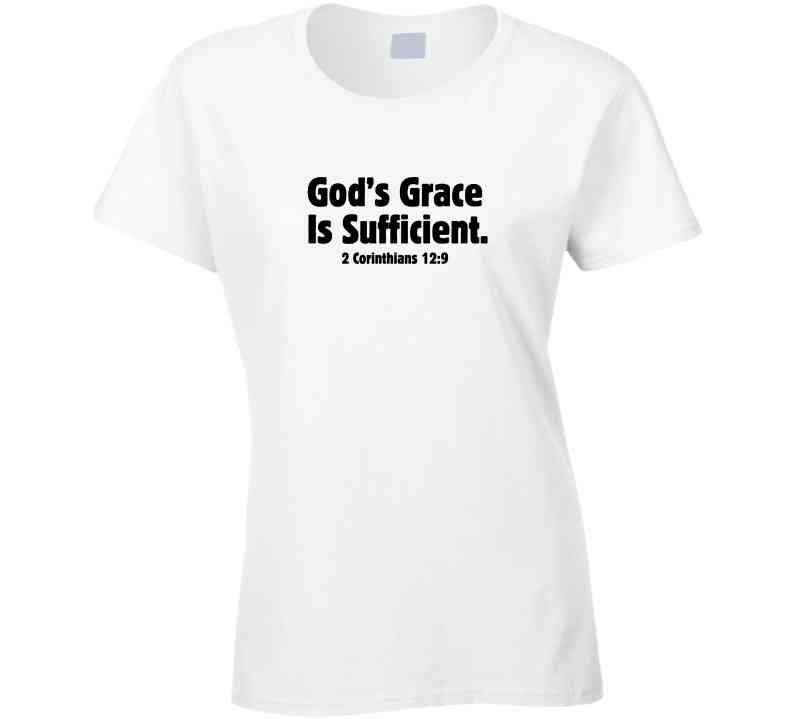 Faith Statement Shirt - God's Grace Is Sufficient - Unisex - Smith's Tees