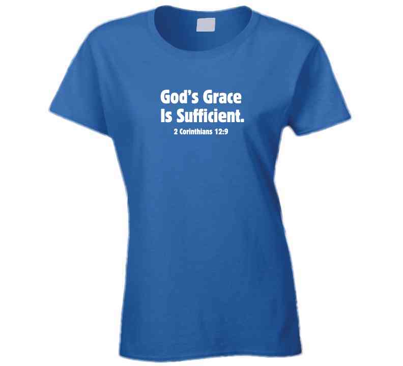 Faith Statement Shirt - God's Grace Is Sufficient - Unisex - Smith's Tees