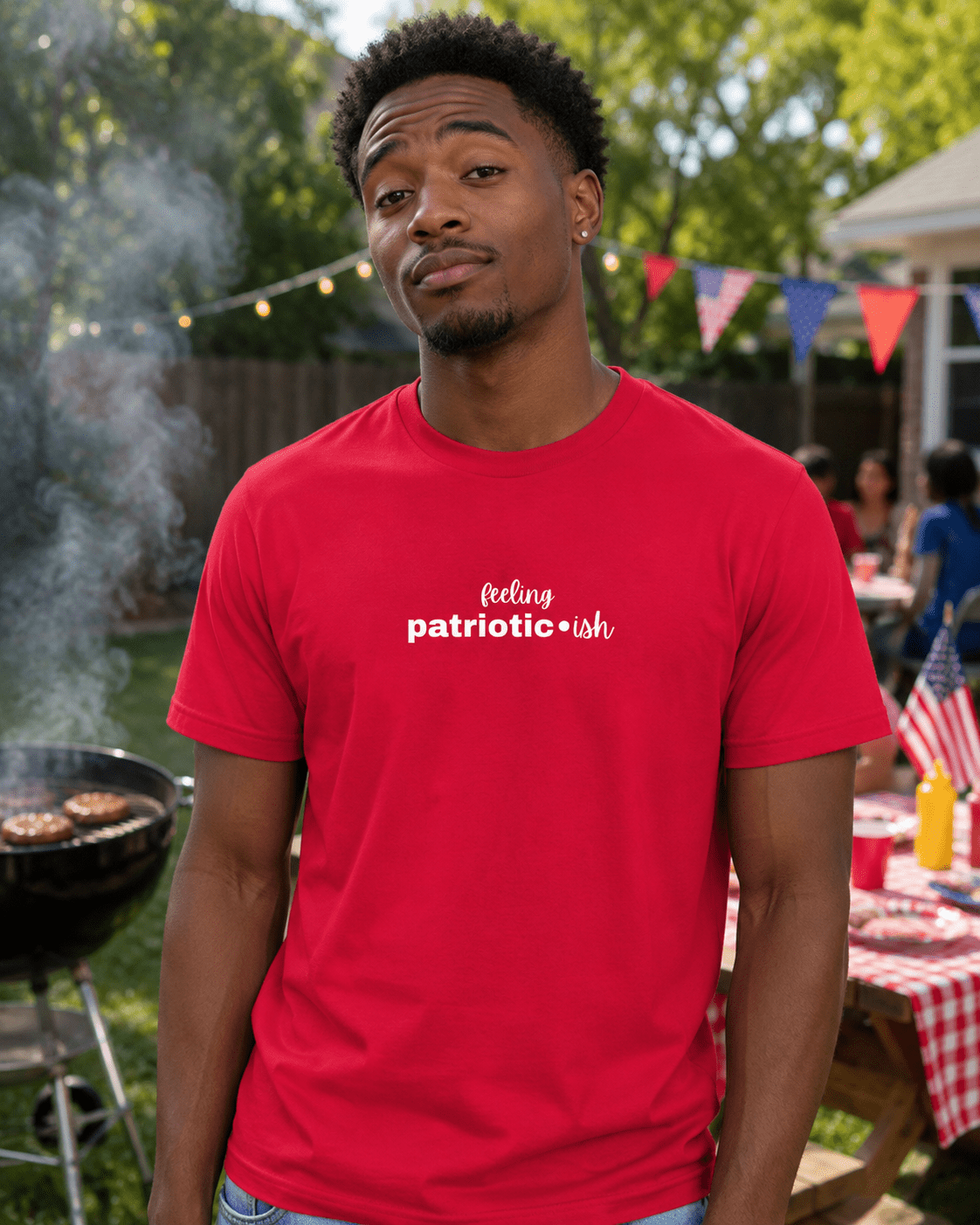 Feeling Patriotic•ish T-Shirt | Funny 4th of July Tee | Independence Day Shirt for Women Men - Smith's Tees