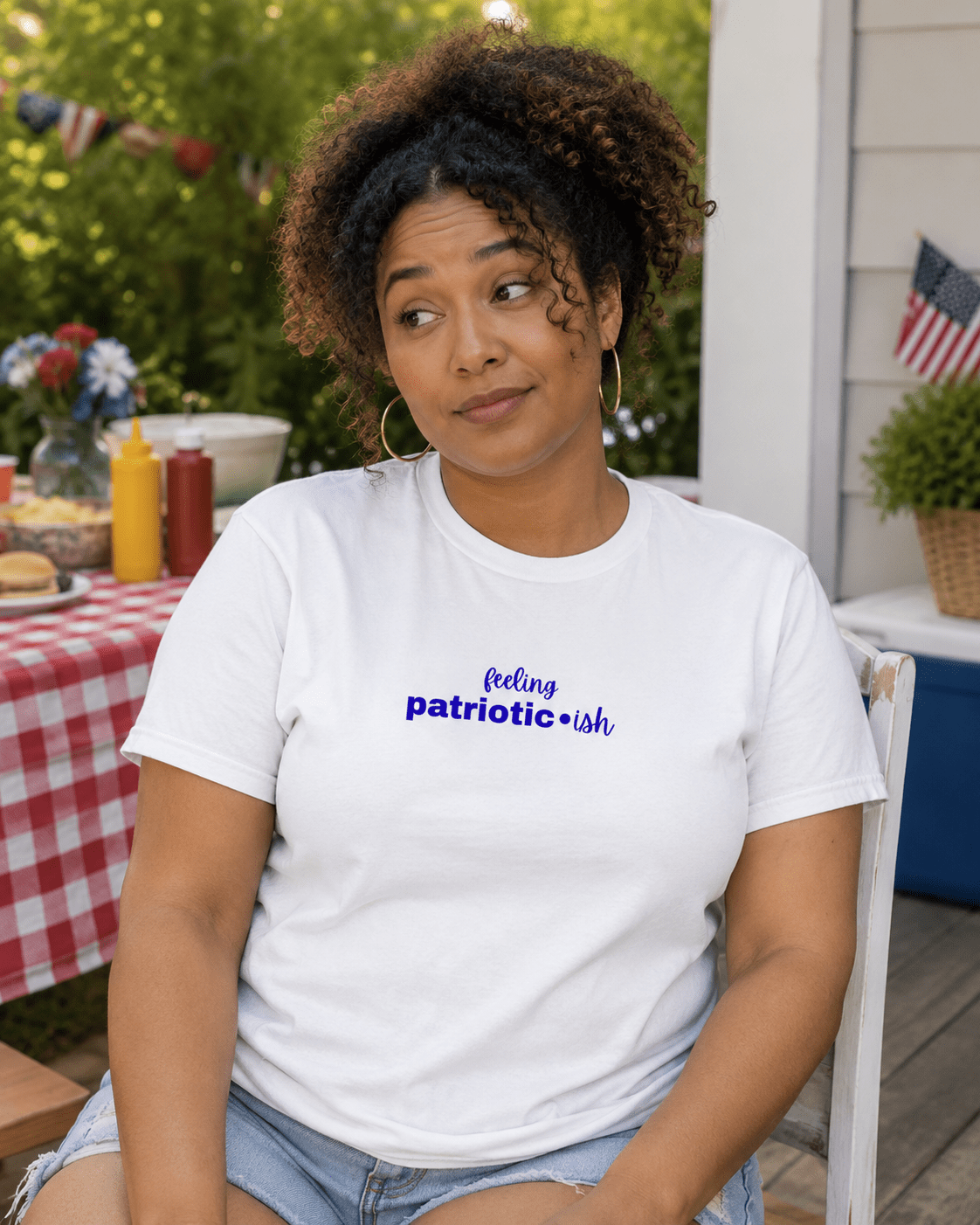 Feeling Patriotic•ish T-Shirt | Funny 4th of July Tee | Independence Day Shirt for Women Men - Smith's Tees
