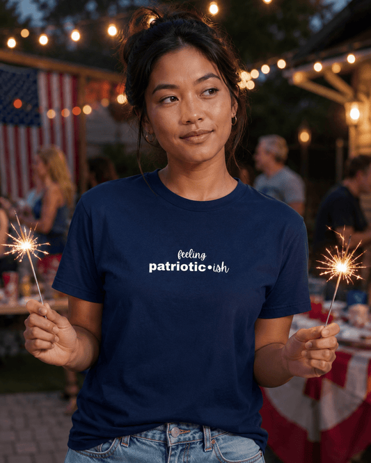Feeling Patriotic•ish T-Shirt | Funny 4th of July Tee | Independence Day Shirt for Women Men - Smith's Tees