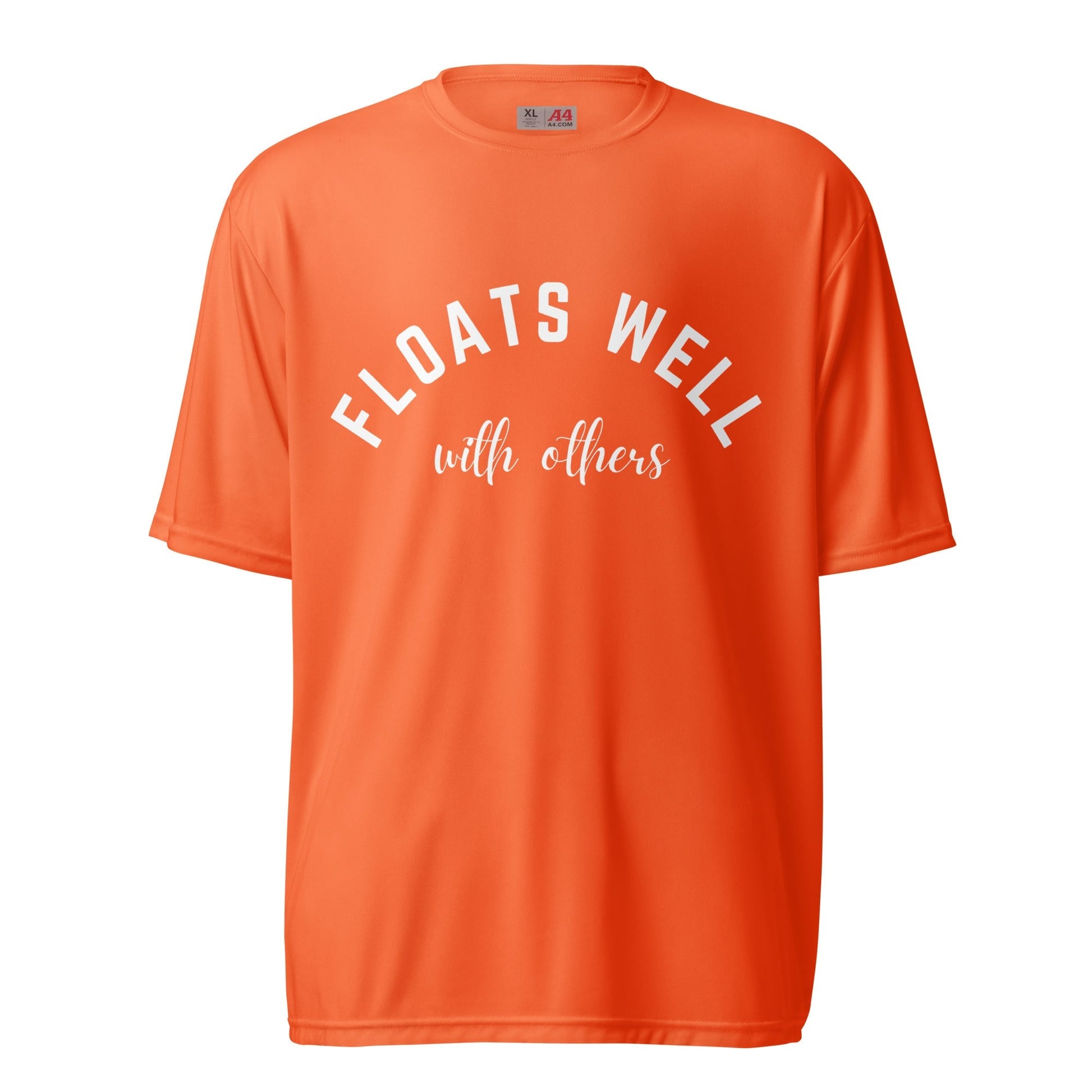 Floats Well With Others - Outdoor Lifestyle Statement T-Shirt | Beach, Lake Vacation Tee | Performance Fit | Unisex - Smith's Tees