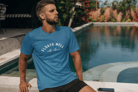 Floats Well With Others - Outdoor Lifestyle Statement T-Shirt |Pool, Beach, Lake Tee| Unisex - Smith's Tees