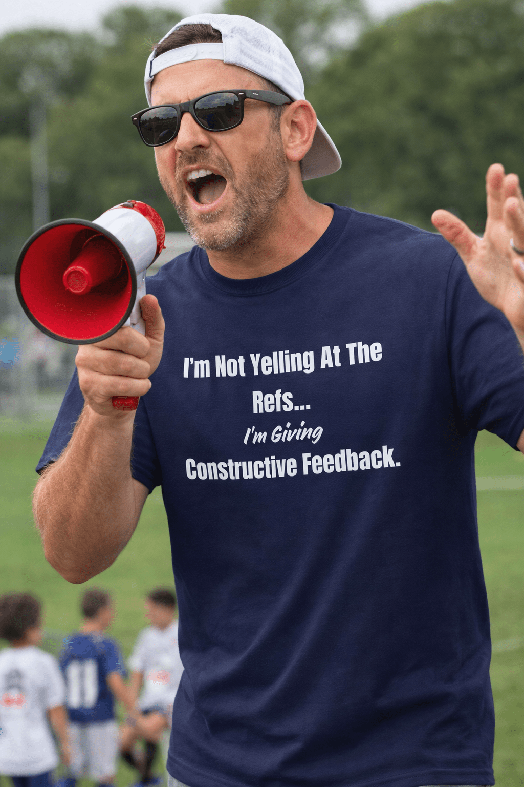 Funny Sports Parent T-Shirt | I'm Not Yelling | Unisex - Smith's Tees