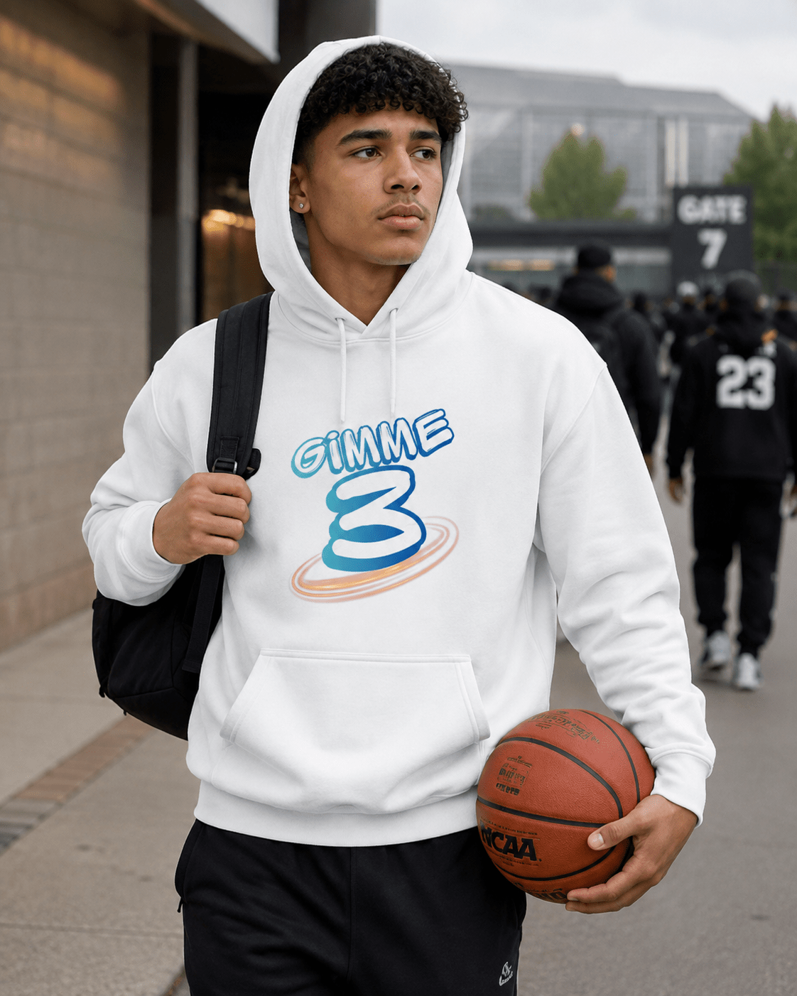 Gimme 3 Basketball Hoodie | Sideline & Warmup Wear | Youth & Adult - Smith's Tees