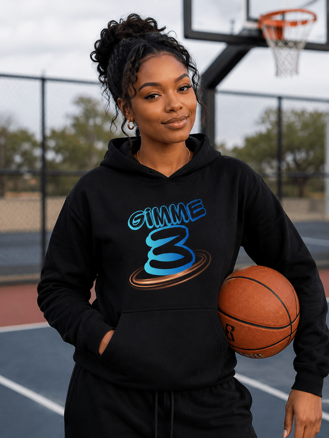 Gimme 3 Basketball Hoodie | Sideline & Warmup Wear | Youth & Adult - Smith's Tees