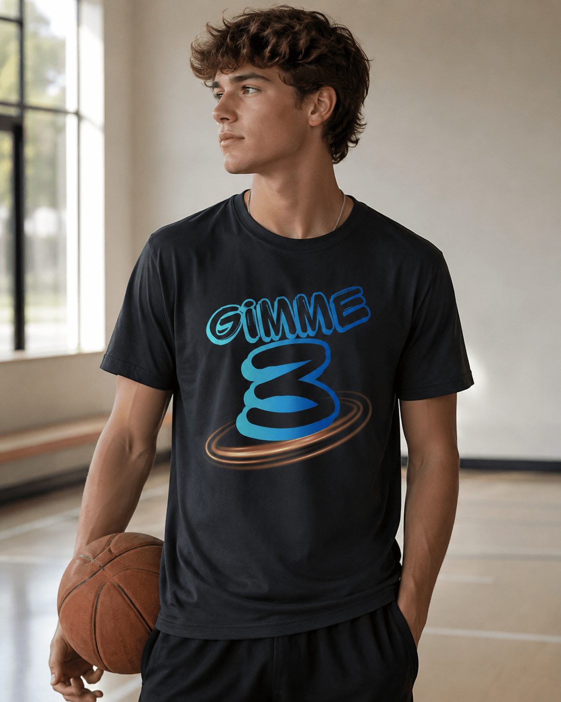 Gimme 3 Tee | Basketball Three-Point Shooter Shirt | Unisex - Smith's Tees
