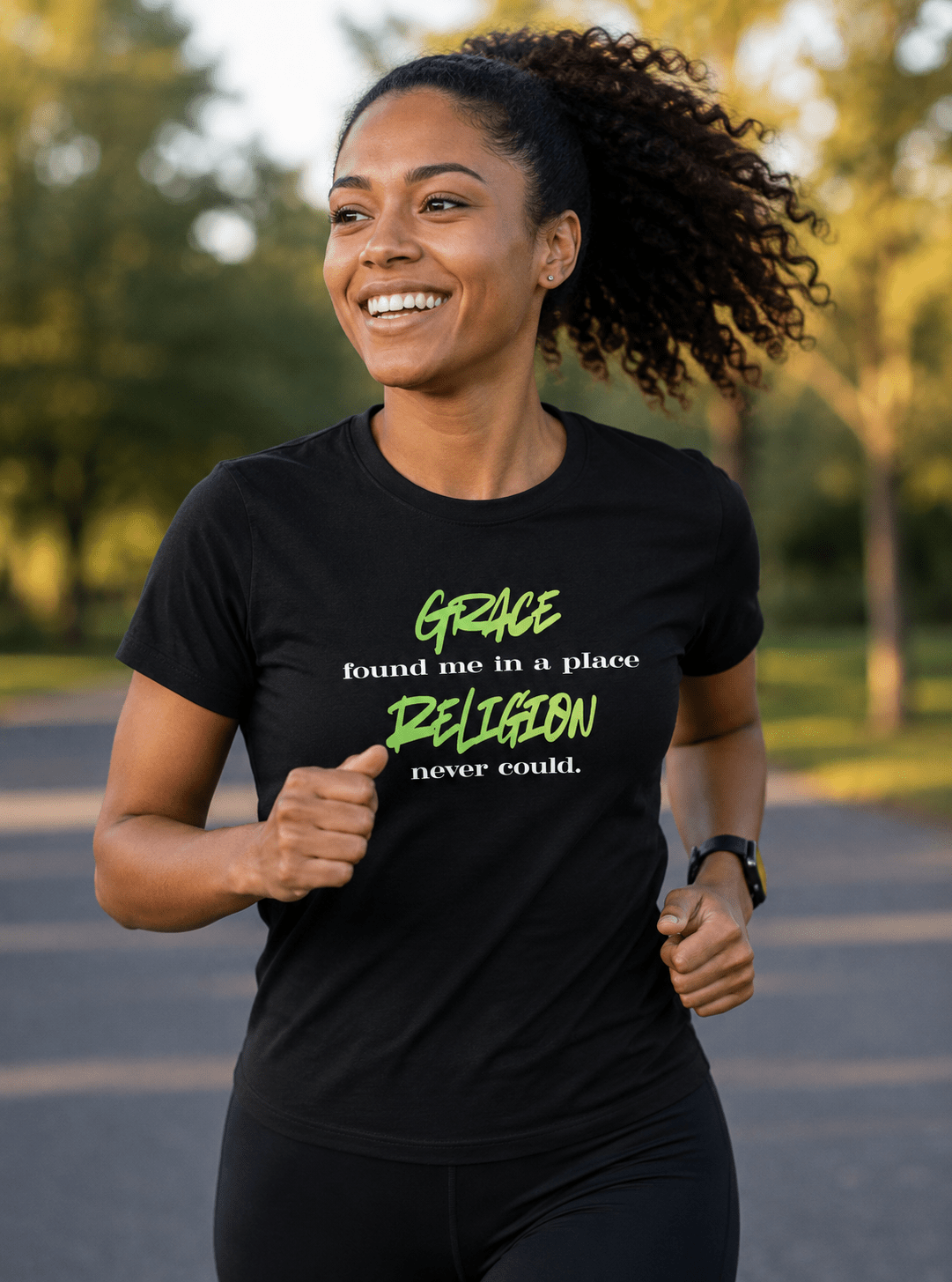 Grace Found Me Tee - Green - Smith's Tees
