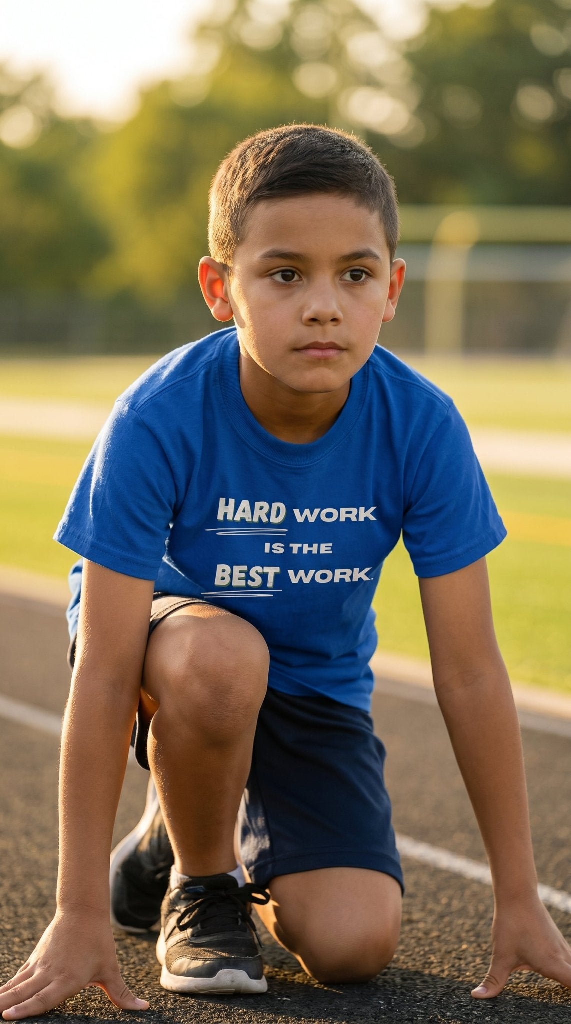 Hard Work Is The Best Work | Motivational Statement T-Shirt | Kids, Athletes, Teachers Inspirational Tee - Smith's Tees