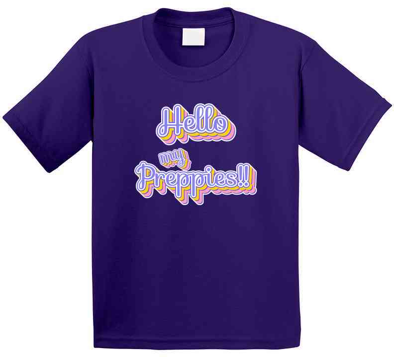 Hello My Preppies Statement Shirt - Ladies, Youth - Smith's Tees