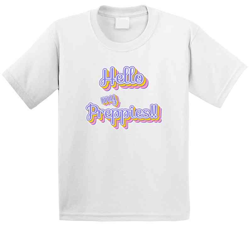 Hello My Preppies Statement Shirt - Ladies, Youth - Smith's Tees