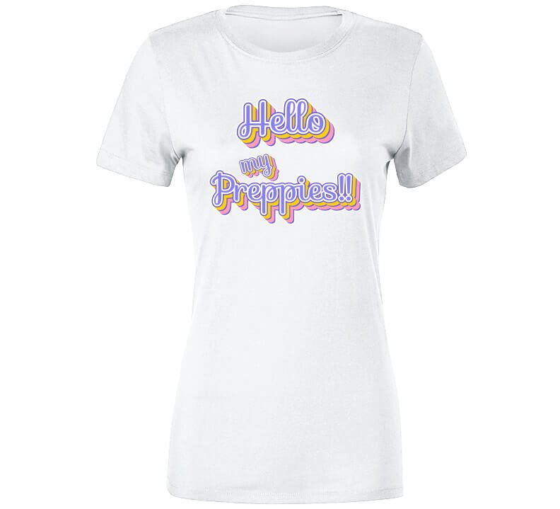 Hello My Preppies Statement Shirt - Ladies, Youth - Smith's Tees