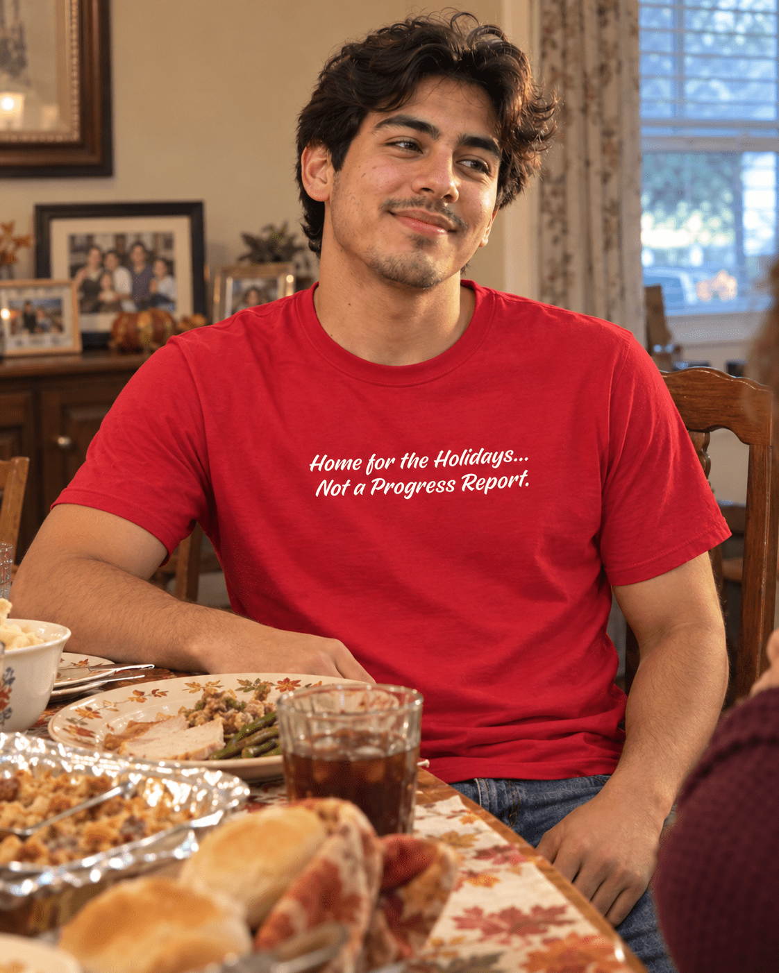 Home for the Holidays Not a Progress Report T-Shirt | Unisex - Smith's Tees
