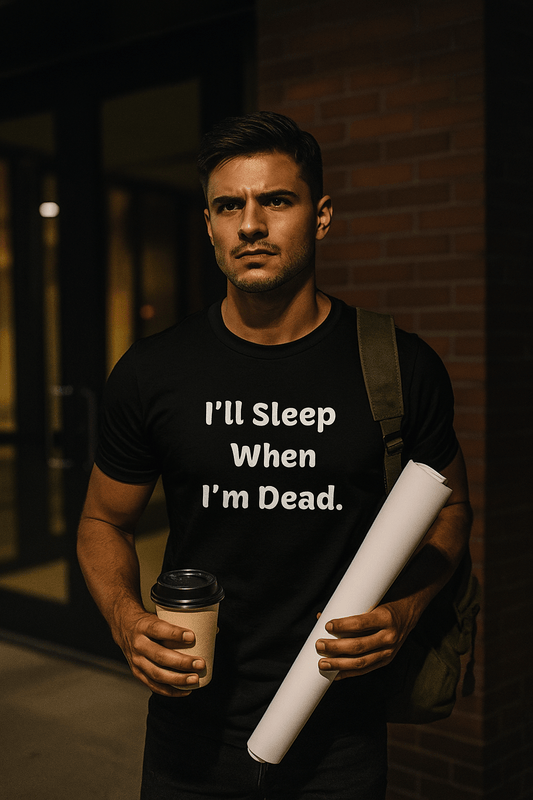 I'll Sleep When I'm Dead - Bold Motivational Statement T-Shirt |Unisex - Smith's Tees
