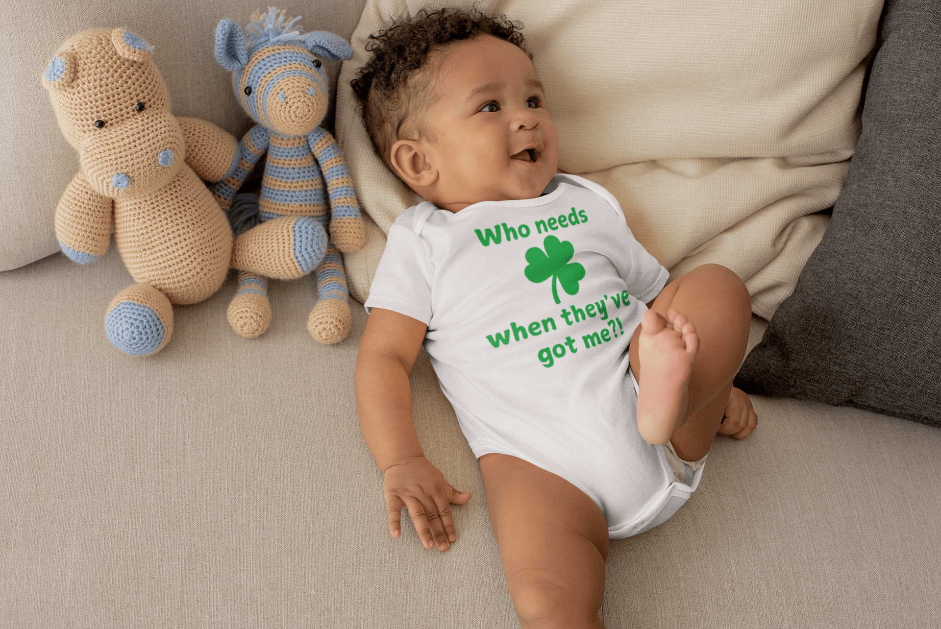 Infant St Patrick's Day Shirt - Who Needs Luck When They've Got Me?! - Unisex - Smith's Tees