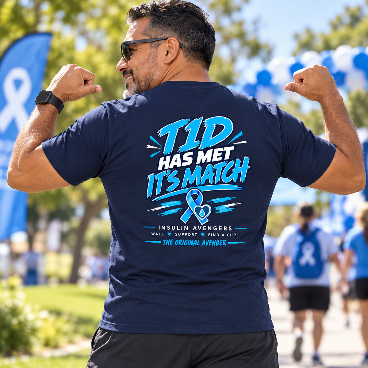 Insulin Avengers Unisex T-Shirt | Type 1 Diabetes Awareness Walk | Unisex - Smith's Tees