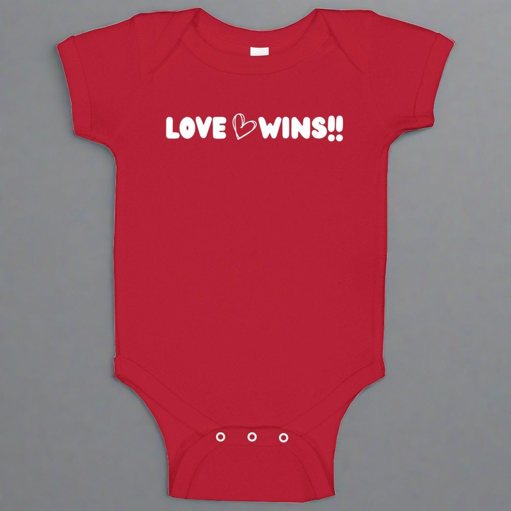 Love Wins Infant Bodysuit - Baby One Piece - Unisex - Smith's Tees