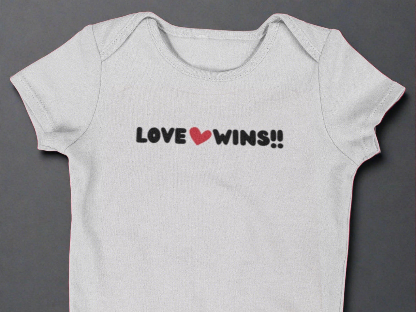 Love Wins Infant Bodysuit - Baby One Piece - Unisex - Smith's Tees