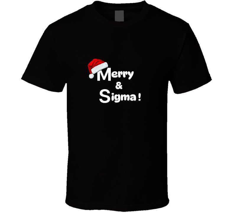 Merry And Sigma! Christmas Statement Shirt - Family Sizes - Smith's Tees