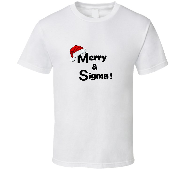 Merry And Sigma! Christmas Statement Shirt - Family Sizes - Smith's Tees