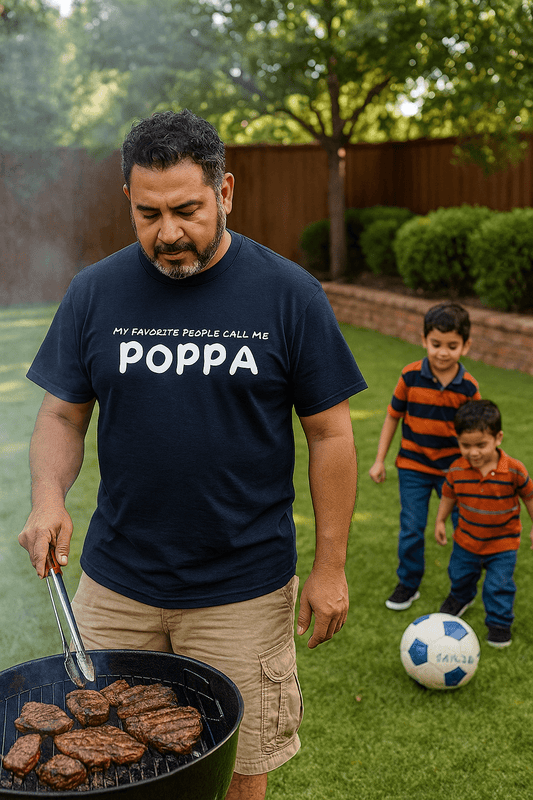 My Favorite People Call Me Poppa - Statement T-Shirt for Dads and Grandfathers | Mens - Smith's Tees