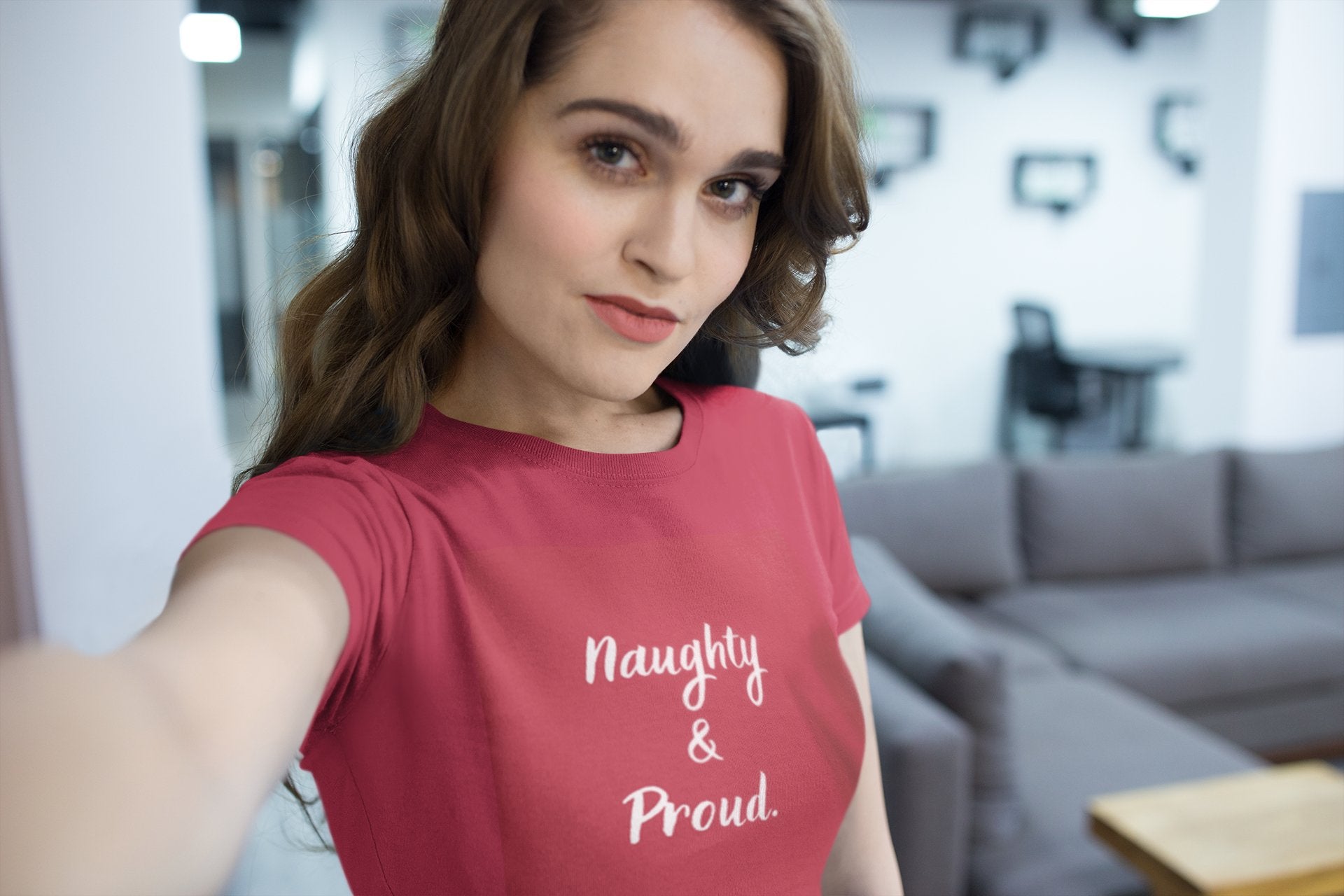 Naughty and Proud - Funny Christmas Statement Shirt - Unisex - Smith's Tees