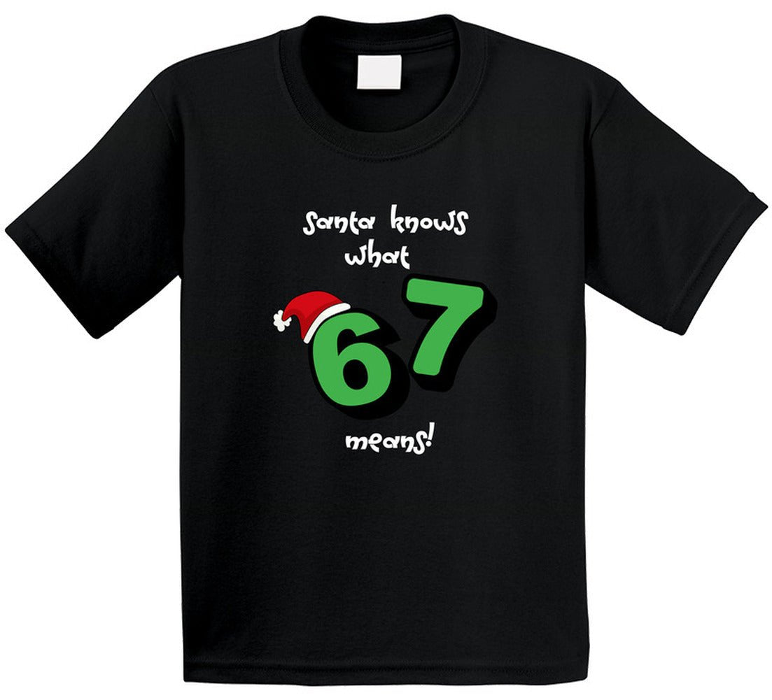 Santa Knows What 6 7 Means | Christmas T-Shirt | Family Sizes - Smith's Tees