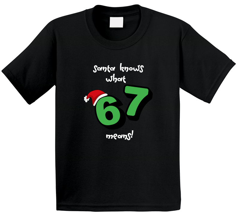 Santa Knows What 6 7 Means | Christmas T-Shirt | Family Sizes - Smith's Tees