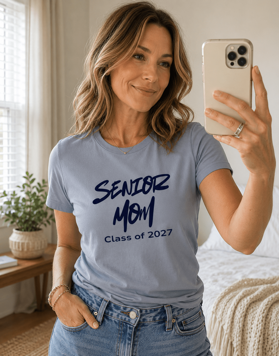 Senior Mom Class of 2027 T-Shirt - Smith's Tees