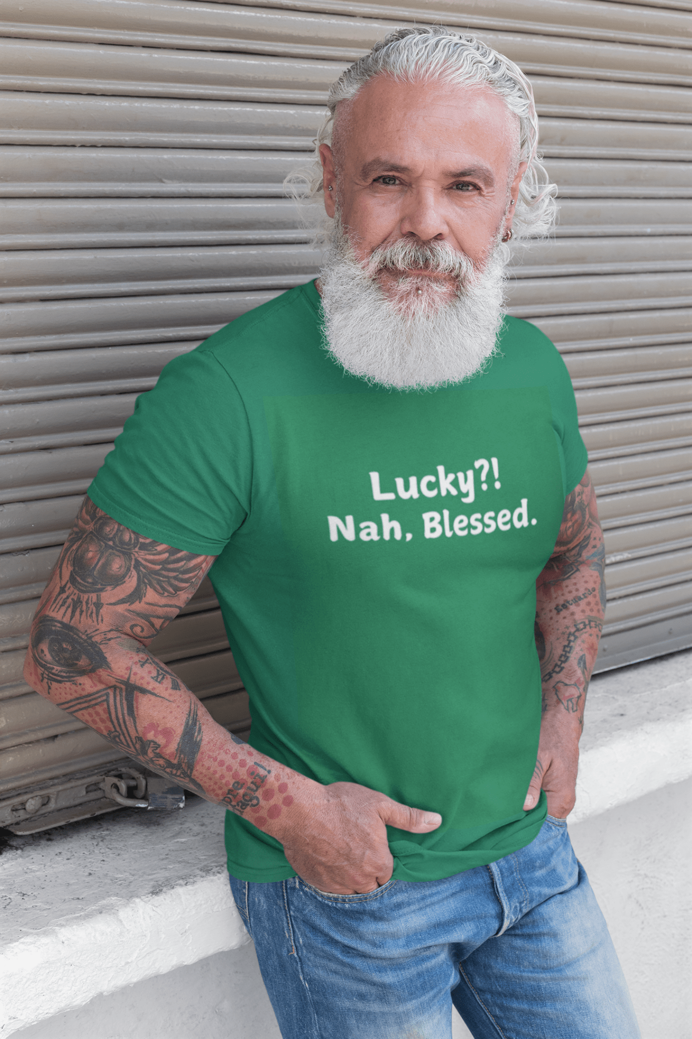 St. Patrick's Day Tee - Lucky?! Nah, Blessed Statement Shirt - Unisex - Smith's Tees