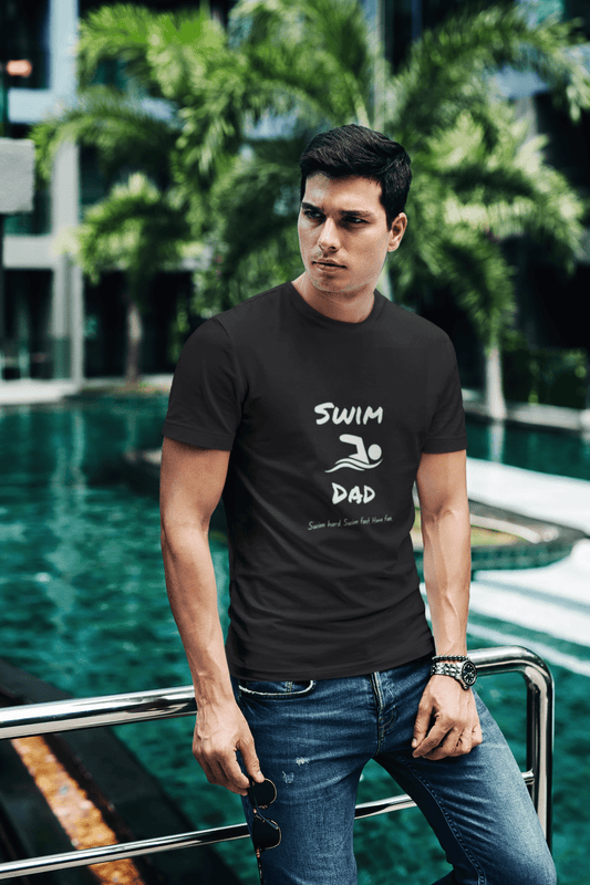 Swim Dad Statement Shirt - Swim Hard. Swim Fast. Have Fun. - Mens - Smith's Tees