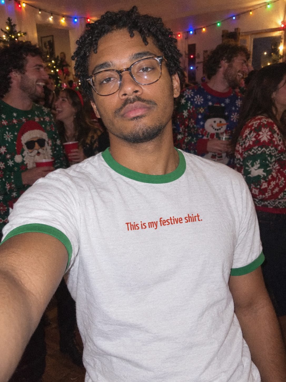 This is My Festive Shirt - Sarcastic Statement T-Shirt - Smith's Tees