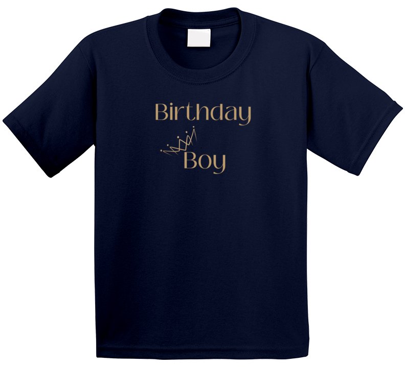 Boy's Birthday T-Shirt - Birthday Boy With Crown - Smith's Tees