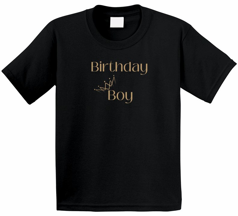 Boy's Birthday T-Shirt - Birthday Boy With Crown - Smith's Tees