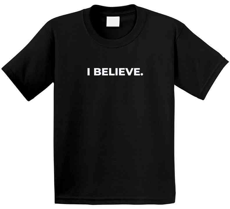 Faith Statement Shirt - "I Believe" - Black - Unisex - Family - Smith's Tees