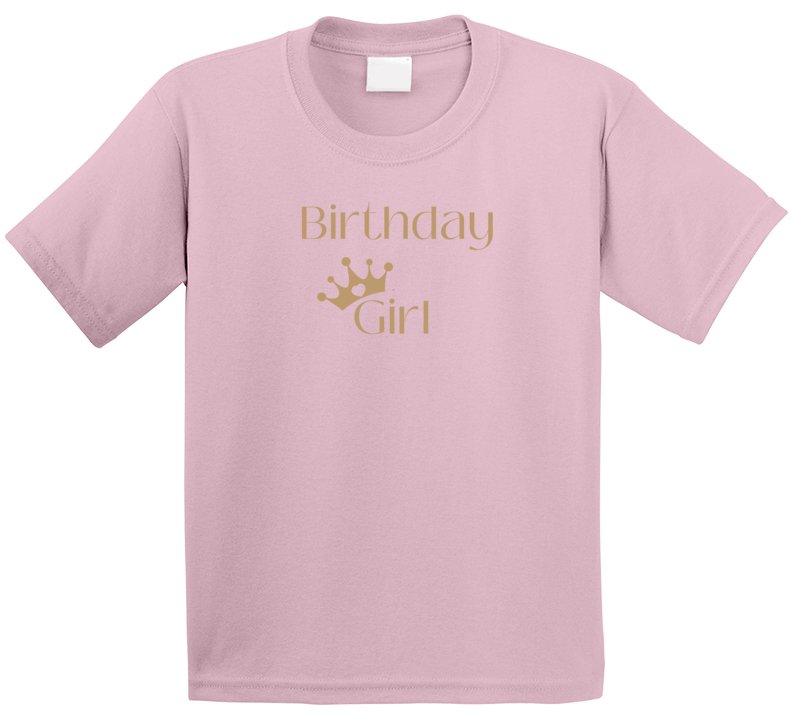 Girl's Birthday T-Shirt - Birthday Girl With Crown - Smith's Tees