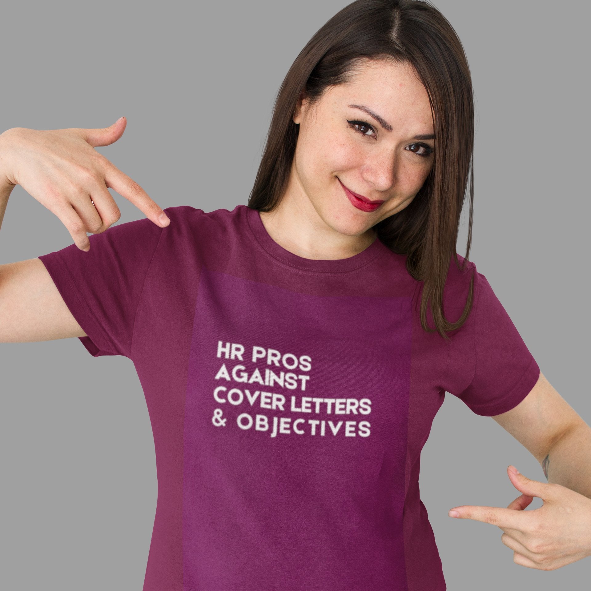 Human Resources Statement Shirt - HR Pros Against Cover Letters & Objectives - Smith's Tees