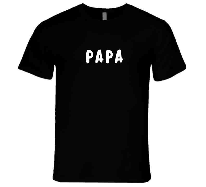 Papa Statement T-Shirt - Black/White - Men's - Smith's Tees