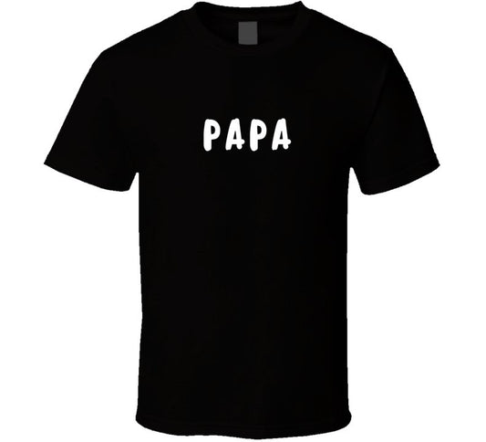 Papa Statement T-Shirt - Black/White - Men's - Smith's Tees