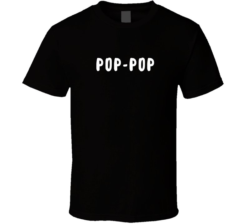 Pop-Pop Statement T-Shirt - Black/White - Men's - Smith's Tees