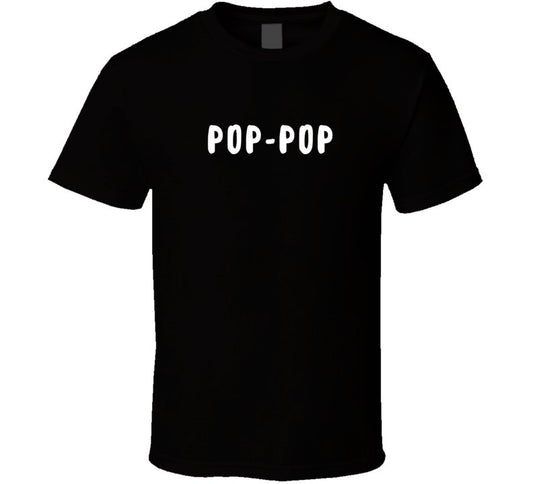 Pop-Pop Statement T-Shirt - Black/White - Men's - Smith's Tees