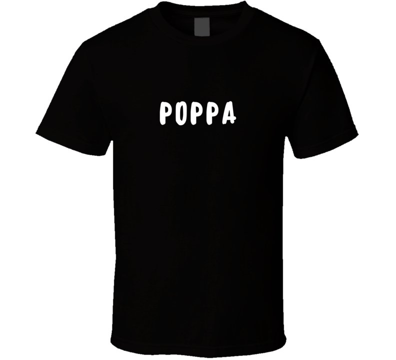 Poppa Statement T-Shirt - Black/White - Men's - Smith's Tees