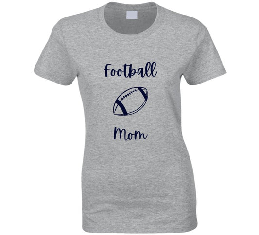 Proud Football Mom Statement T-Shirt: A Must-Have Cotton Tee for Game Days and More! - Smith's Tees