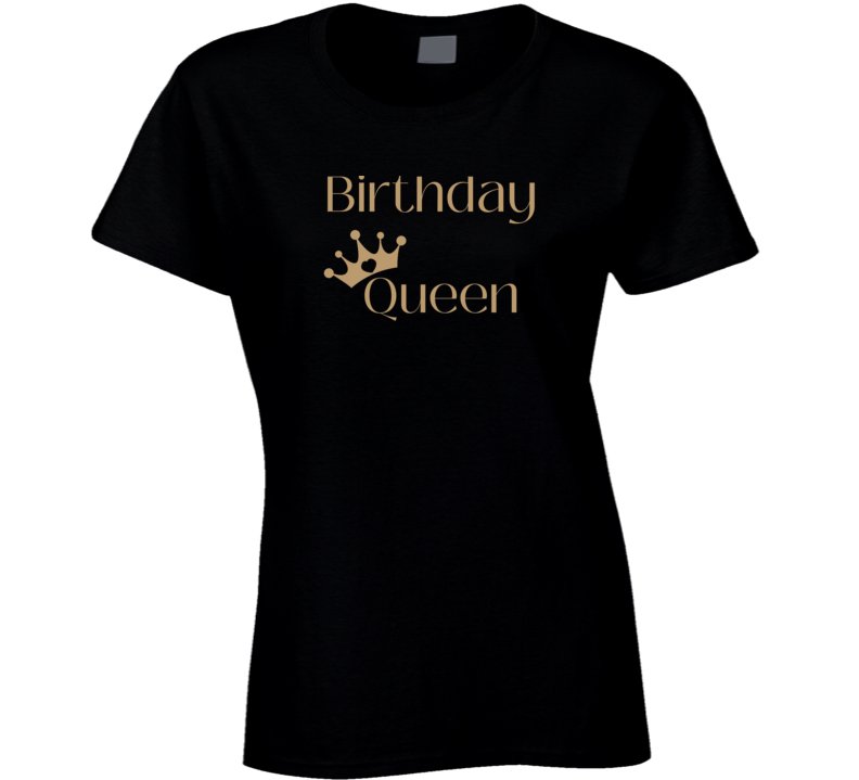 Radiate Royalty on Your Birthday with our Regal Birthday Queen Birthday T-Shirt - Smith's Tees