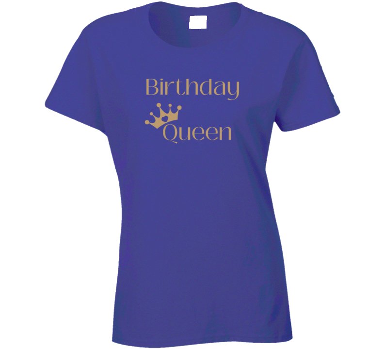 Radiate Royalty on Your Birthday with our Regal Birthday Queen Birthday T-Shirt - Smith's Tees