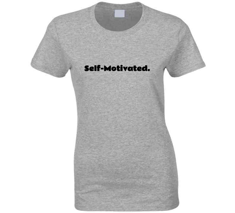 Self-Motivated Statement T-Shirt - Gray/Black - Unisex - Smith's Tees