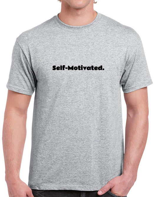 Self-Motivated Statement T-Shirt - Gray/Black - Unisex - Smith's Tees